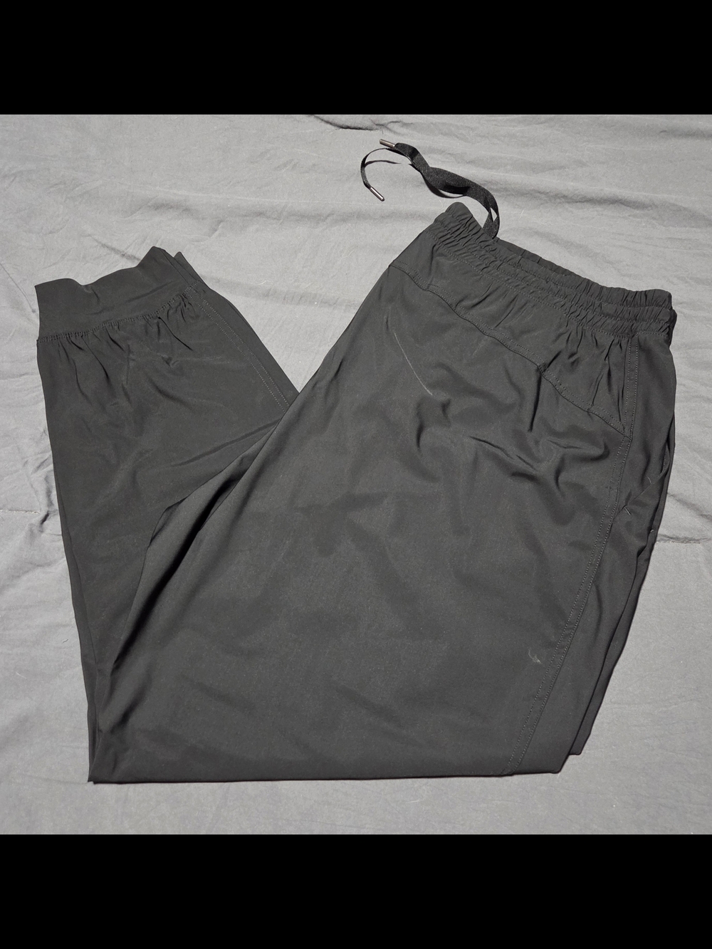 Old Navy Women's Black Track Joggers with Elastic Waist